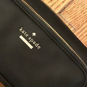 kate spade kalia black nylon cosmetic case